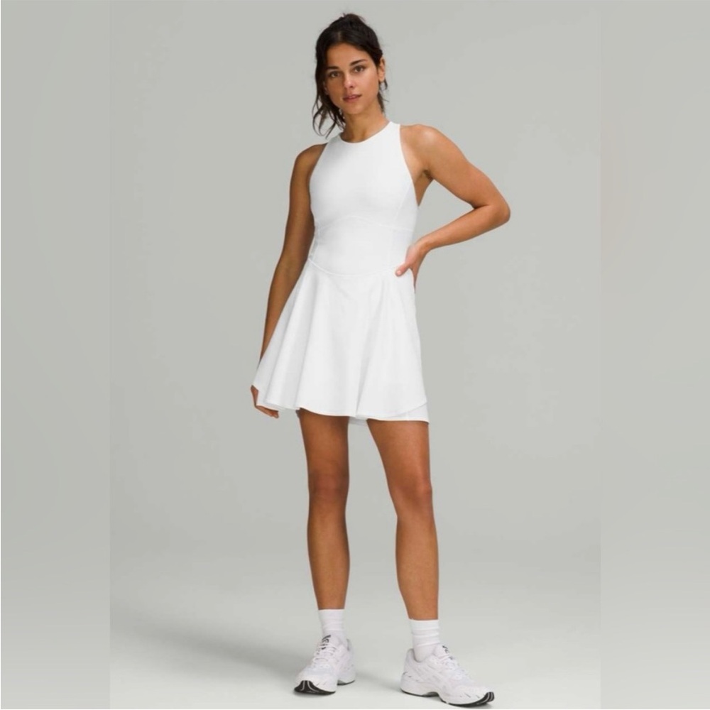 Lululemon Athletica White Court Crush Tennis Dress